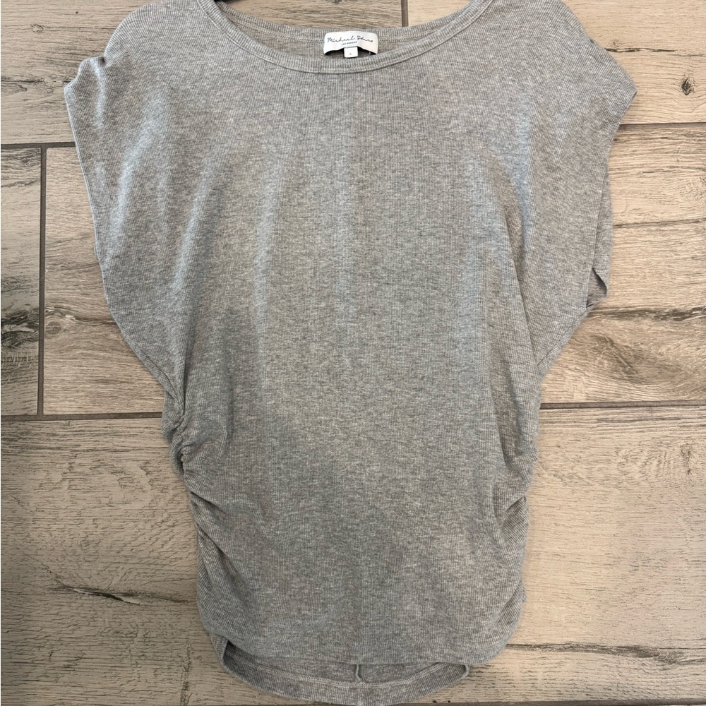 Michael Stars Light Gray Short Sleeve Top